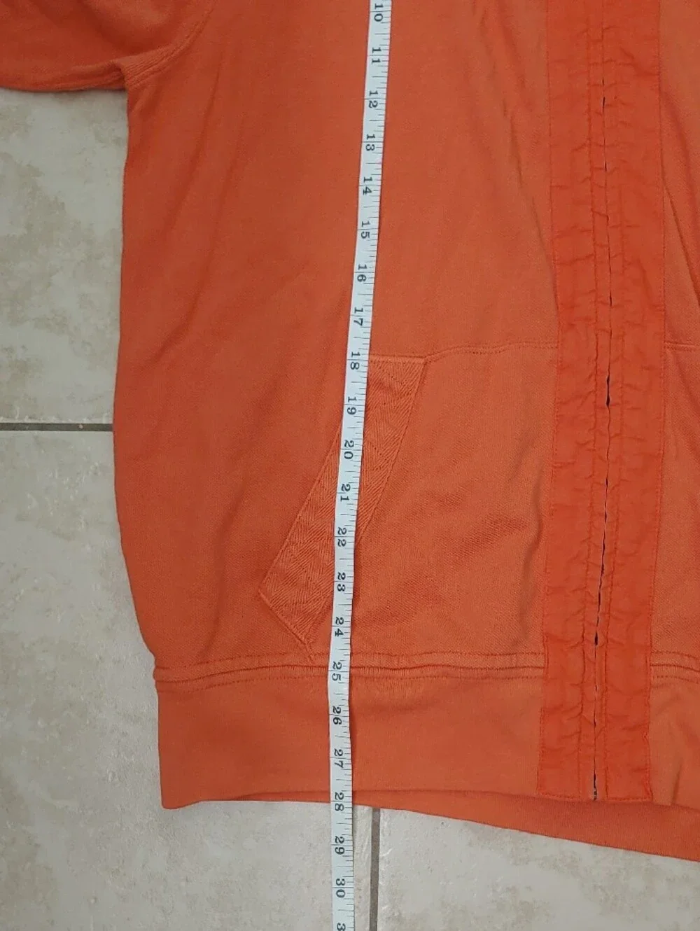 Vintage Polo Ralph Lauren Jacket Men's XL Orange Hooded Full Zip